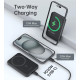 УМБ Choetech Magnetic Wireless 5000mAh 20W PD Qi-15W USB-C In/Out, тонкий, Black