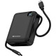 УМБ Sandberg 10000mAh 20W PD,QC3.0, USB-C In/Out, PowerThru, with built-in 2xUSB-C cables