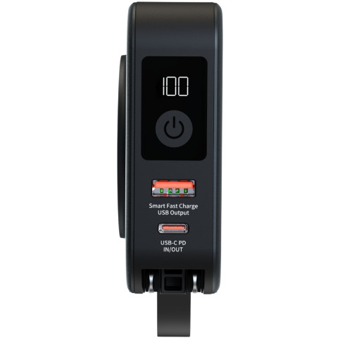 УМБ Energizer Magnetic Wireless 10000mAh 20W PD,AC зарядка,QI-15W, built-in USB-C,USB-А,USB-C In/Out