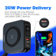 УМБ Energizer Magnetic Wireless 10000mAh 20W PD,AC зарядка,QI-15W, built-in USB-C,USB-А,USB-C In/Out