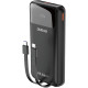 УМБ Dudao 20000mAh K15 Pro 22,5W PD USB-A,USB-C In/Out,with built-in USB-C/Lightning cables Black