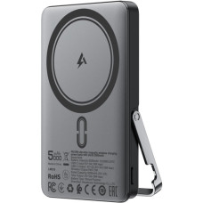 УМБ Acefast Magnetic Wireless 5000mAh 18W PD,QC3.0 USB-C In/Out,with holder, ультра тонкий M16 Black