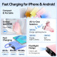 УМБ Vention 10000mAh 22,5W PD, USB-A, USB-C In/Out, Lightning In/Out, Yellow