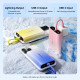 УМБ Vention 10000mAh 22,5W PD, USB-A, USB-C In/Out, Lightning In/Out, Yellow