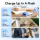 УМБ Vention 10000mAh 22,5W PD, USB-A, USB-C In/Out, Lightning In/Out, Yellow