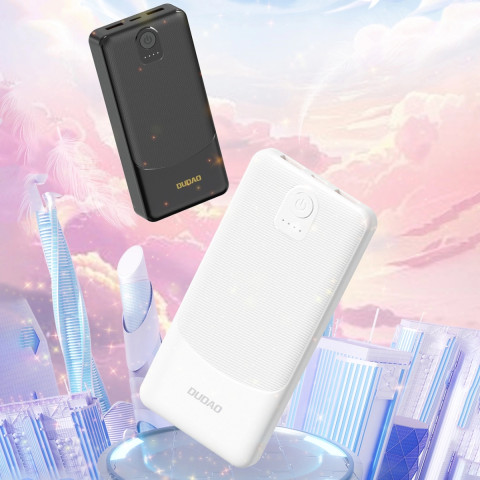 УМБ Dudao 10000mAh K10 12W 2xUSB-A,USB-C (IN) Black