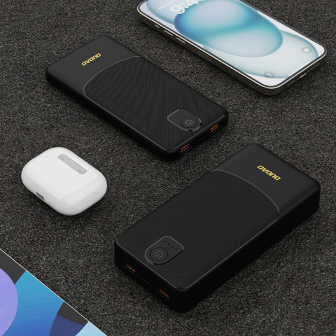 УМБ Dudao 10000mAh K10 12W 2xUSB-A,USB-C (IN) Black