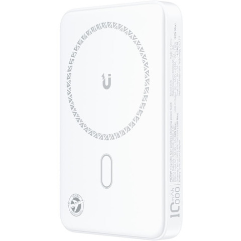 УМБ Acefast Magnetic Wireless 10000mAh 20W PD,QC 3.0, QI 15W, ультра тонкий, M26 White
