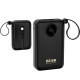 УМБ Dudao 20000mAh K14+ 22,5W PD,QC USB-A,USB-C In/Out,with built-in USB-C/Lightning cables Black