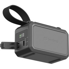 УМБ Sandberg 40000mAh,Survivor 100W, 2xUSB-С, USB-A, LED ліхтар, PowerThru, чорний