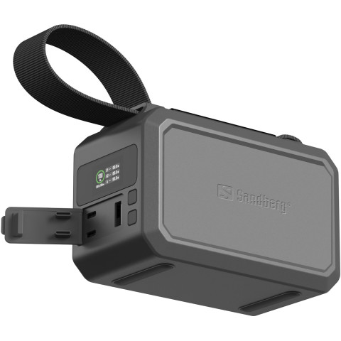 УМБ Sandberg 40000mAh,Survivor 100W, 2xUSB-С, USB-A, LED ліхтар, PowerThru, чорний