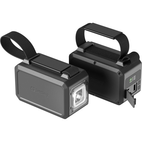 УМБ Sandberg 40000mAh,Survivor 100W, 2xUSB-С, USB-A, LED ліхтар, PowerThru, чорний