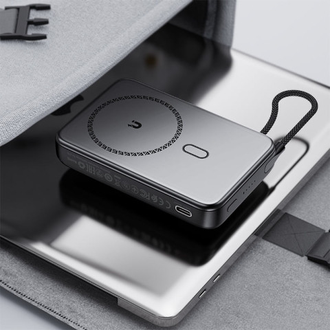 УМБ Acefast Magnetic Wireless 10000mAh 22.5W PD,QC 3.0 USB-C In/Out, QI 15W M24 Metal Gray