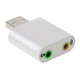 Звукова карта USB AUX jack, 2*TRS (Mic + Ear) Virtual 7.1 Channel, chip CZH-H077