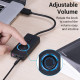 Звукова карта USB AUX jack, 3*TRS (Mic + Ear) 0.15m Volume Control чорна